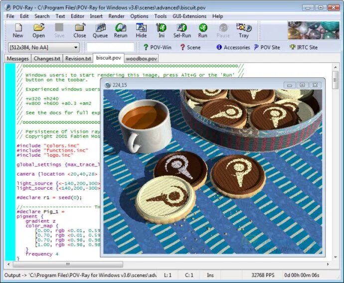 Пов пример. Pov-ray 3.7. povray примеры. pov-ray v3.6.