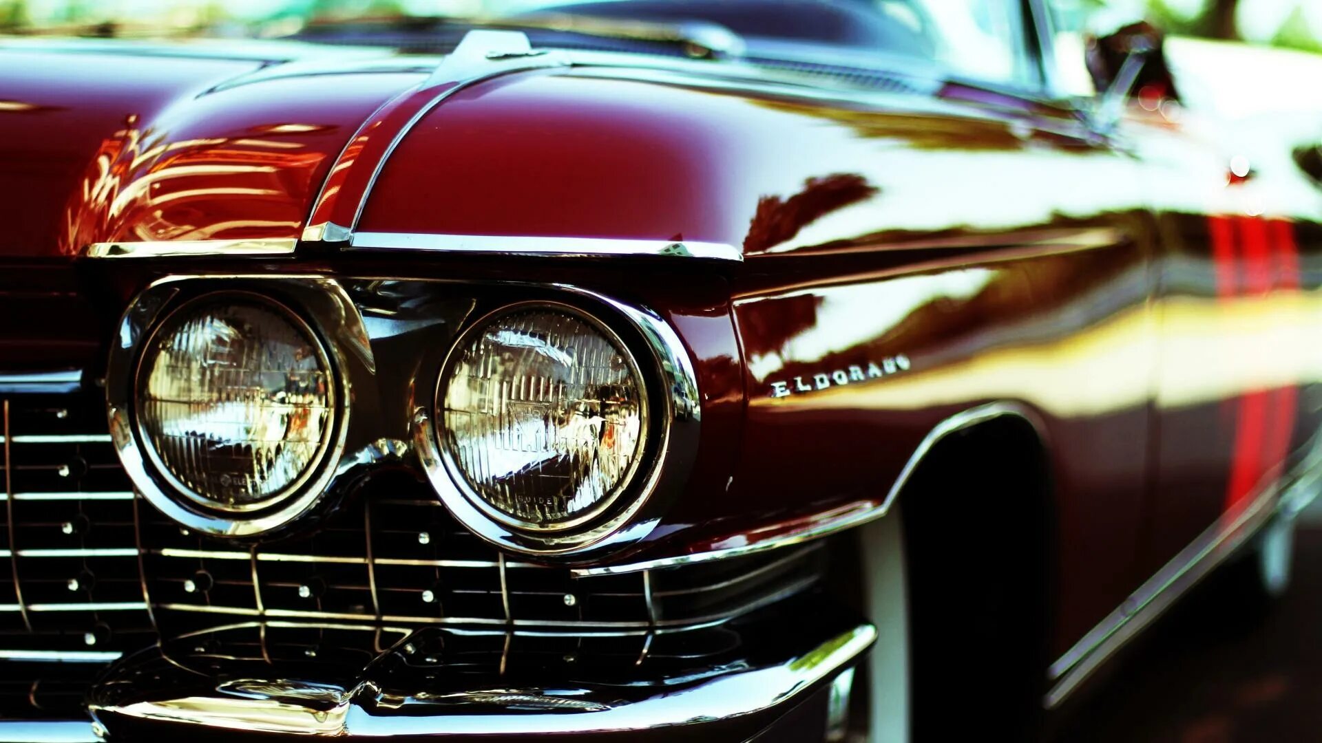 Обои ретро автомобили. Ретро кадиллак эльдорадо. cadillac красный 50t. chevrolet impala 1967.