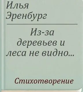 За деревьями леса не видно значение
