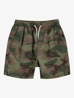 Зеленые детские шорты quiksilver