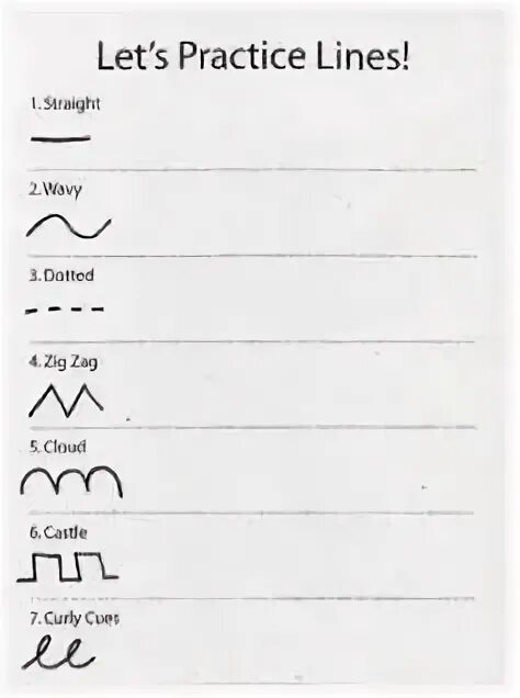 Types of lines. Types of lines worksheets. let&#039;s practice lines. drawing lines worksheets. art class lines worksheet.