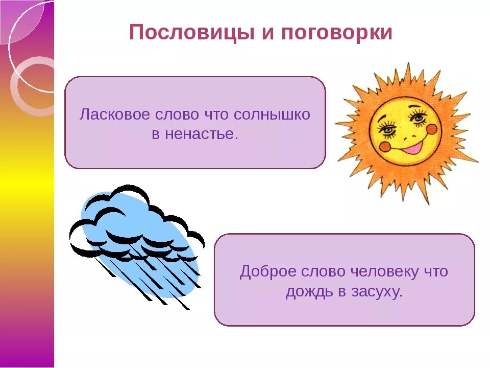 Дождик вымочит а солнышко 4 класс. Пословицы и поговорки о Дожде. Пословицы про солнышко. Поговорки о солнце. Пословицы и загадки о Дожде.