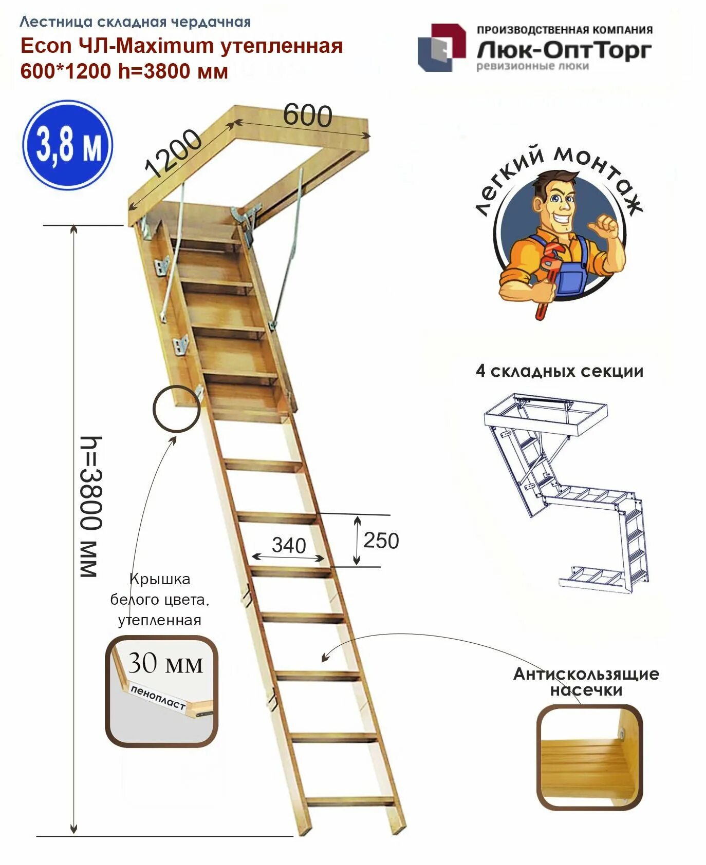 Чердачная лестница размеры. Чердачная лестница размеры