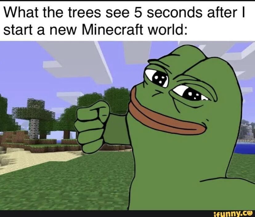 I see trees. I see meme. the world if meme.