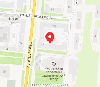 Карта мурманск ленина