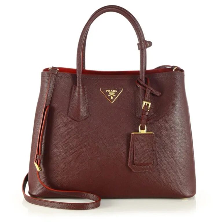 Double bag. Prada saffiano cuir double bag. prada cuir double tote. сумка кожа сафьяно коричневая. saffiano cuir va 1059 shopping.