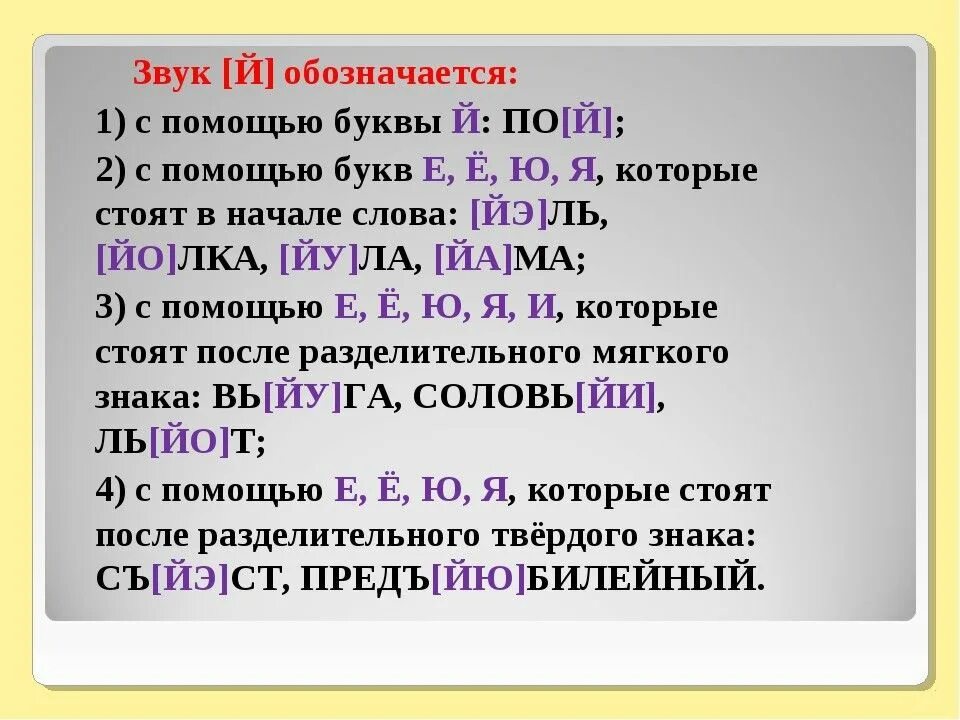 Й какой звук обозначает. Звук й. Буква й какой звук. Обозначение звука й. Слова не имеющие звуков