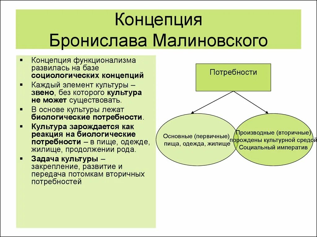 Теория потребностей Малиновского. Основные концепции культуры. Теории культуры Культурология. Основные культурологические концепции и теории. Элементы социального и культурного