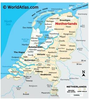 Нидерланды карта - фото 