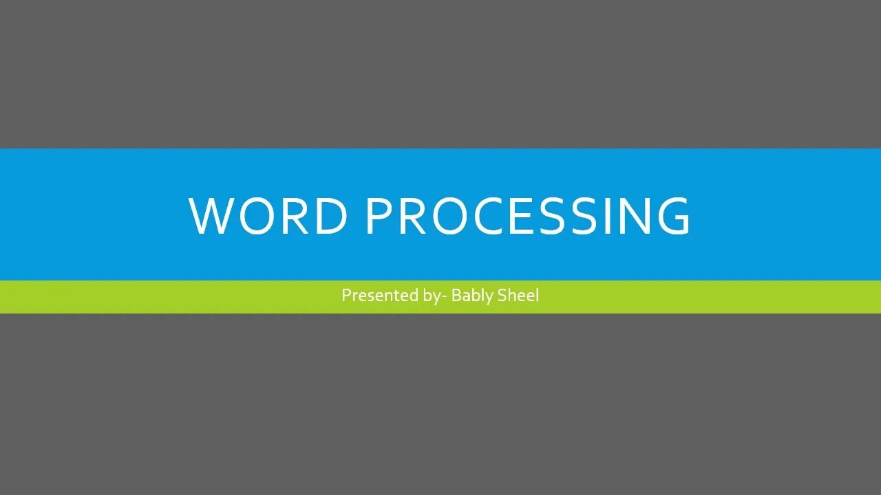 Processing class. Processing class