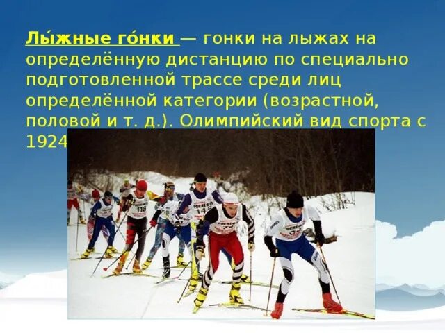 Перечислить виды лыжных гонок. Перечислить виды лыжных гонок