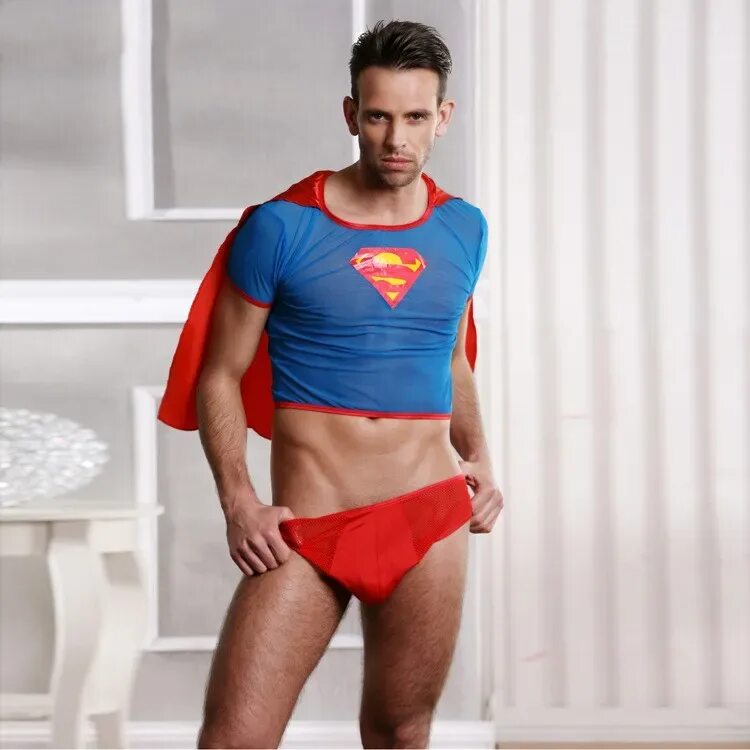 Игрушки для мужчин 18. Костюм Супермена. Ролевые костюмы для мужчин. Трусы Супермен мужские.
