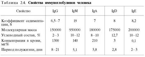 Масса иммуноглобулинов