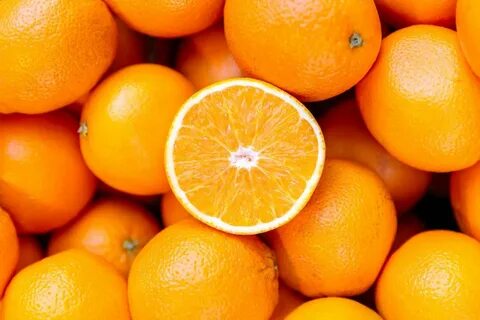 They are orange