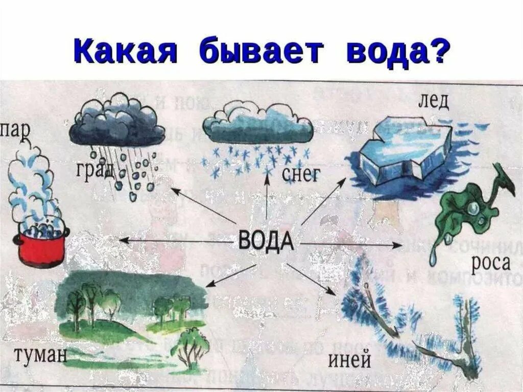 Откуда находится вода. Какая бывает вода. какая бывает вода для детей. состояния воды в картинках для детей. проект вода для дошкольников.