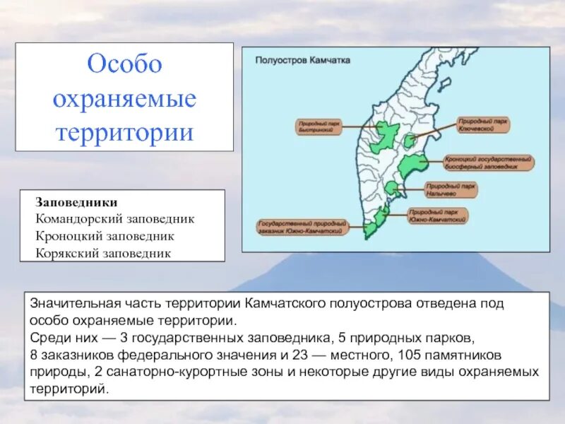 Природные условия большая часть территории находится перед. Заповедники Камчатки на карте. Камчатка природные территории. Камчатский полуостров охраняемые территории. Карта ООПТ Камчатского края.