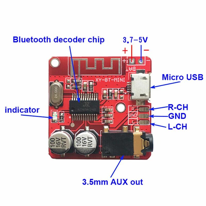 Аудио модуль XY-BT-Mini Bluetooth 4.1. Bluetooth аудио модуль XY-BT Mini. XY-BT-Mini Bluetooth 5.0. Модуль платы Bluetooth 5.0 приемника.
