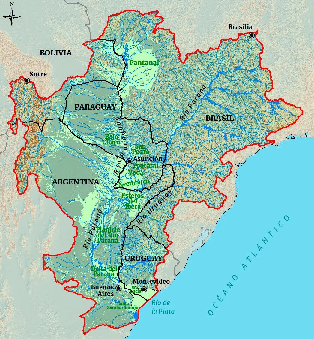 Река Парана на карте. Бассейн реки Парана на карте. Река ла-плата на карте Южной Америки. Рио де ла плата река на карте. Rio la plata