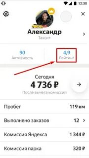 Как узнать свой рейтинг в такси