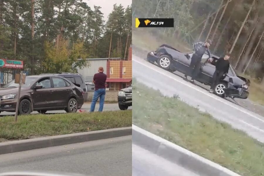 Две аварии с грузовиками парализовали движение по Бердскому шоссе - Вести