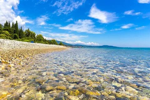 Лучшие пляжи Нового Афона в Абхазии 2024: список, на карте, песок или галька, фо