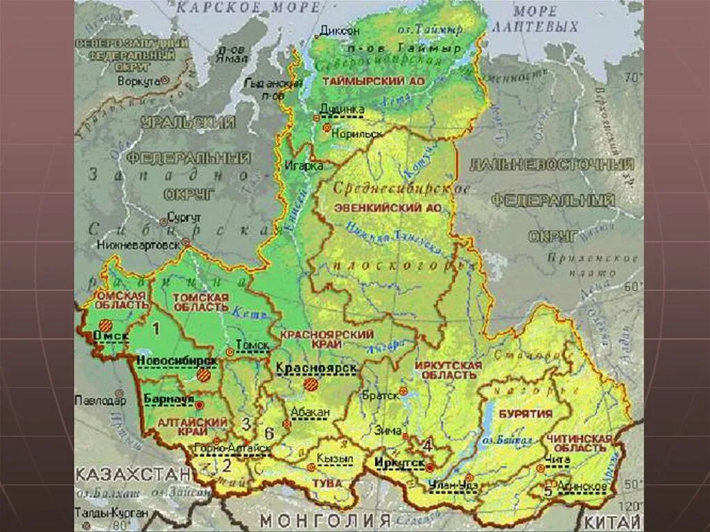 Нижневартовск область край. Карта Сибирского федерального округа. Карта Сибирского федерального округа с городами. Сибирский федеральный округ физическая карта. Карта Сибирского федерального округа с областями.