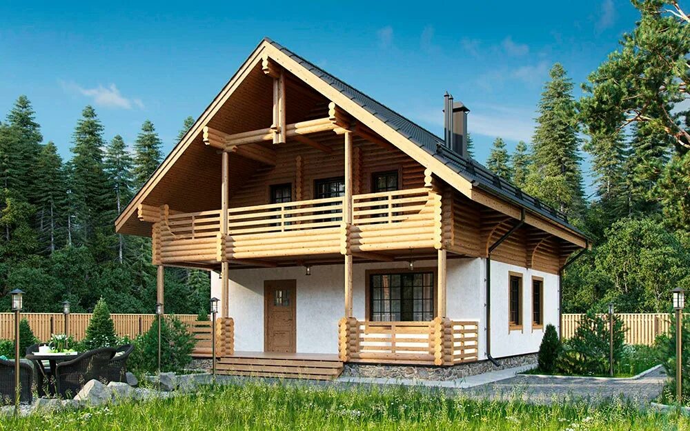 Каменный дом 120 м2 под ключ - проекты и цены на строительство