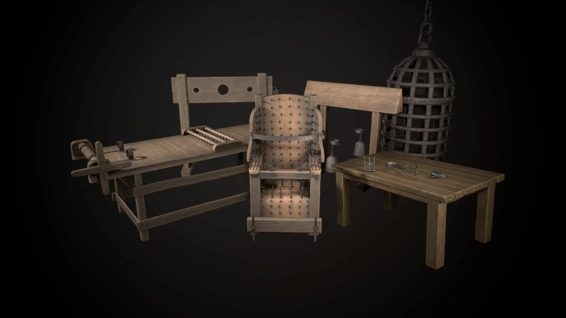 Пыточное кресло. Современные кровати для пыток. 3d devices