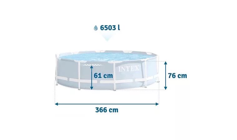 Бассейн 1 куб воды. Бассейн Интекс 305х76 каркасный упаковка. Бассейн Intex 9.8 метров. Бассейн каркасный Ecos 3.05 м*76 см. Чертёж каркасного бассейна 366х122 с размерами.