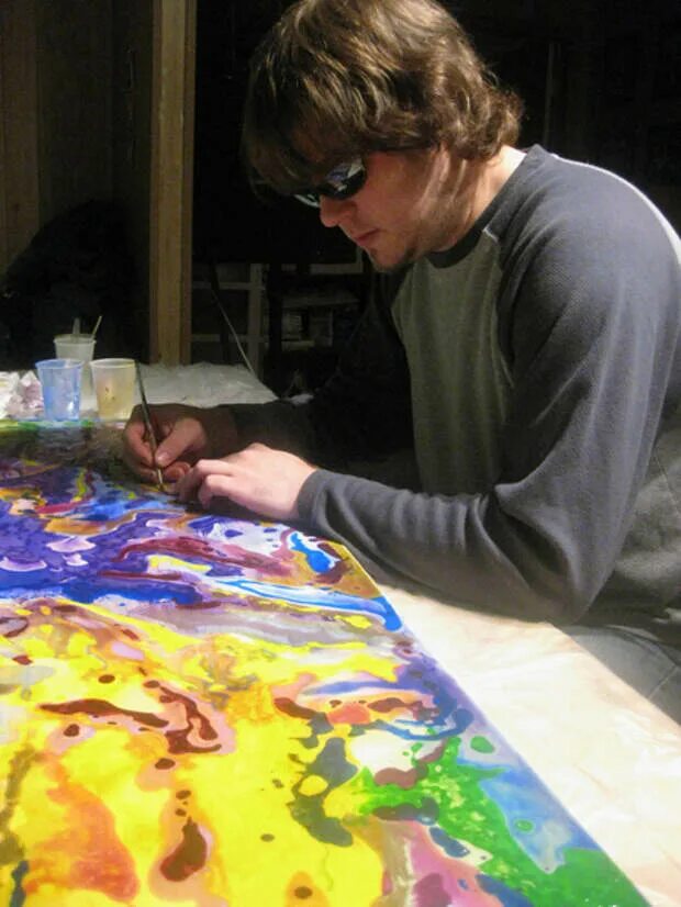 Звук слепой художник. Звук слепой художник. Джон брамблитт слепой художник. Джон брамблитт. Американский слепой художник.