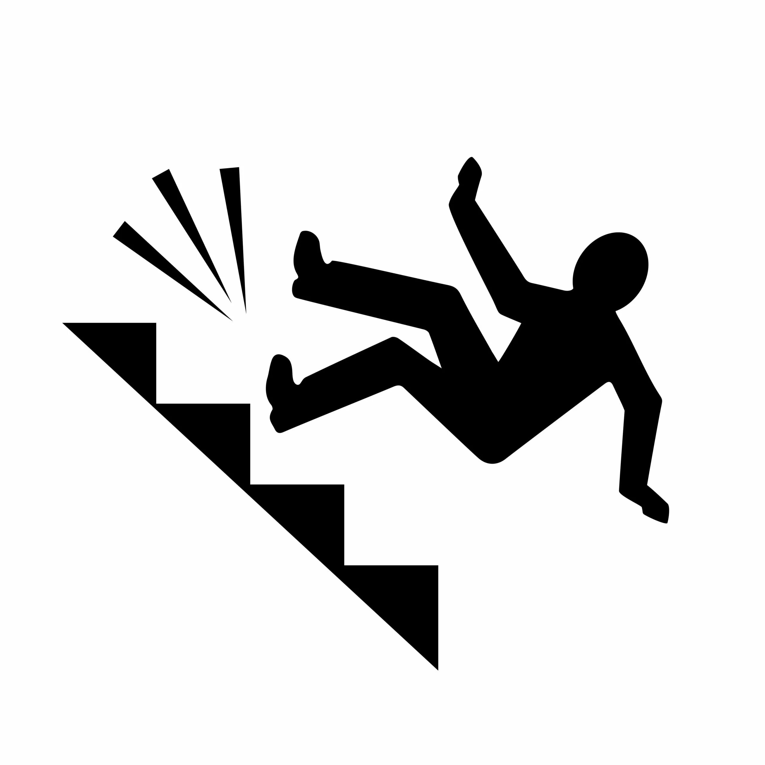 Значок лестницы. Силуэт падающего человека. Пиктограмма «лестница». Падение с лестницы пиктограмма.