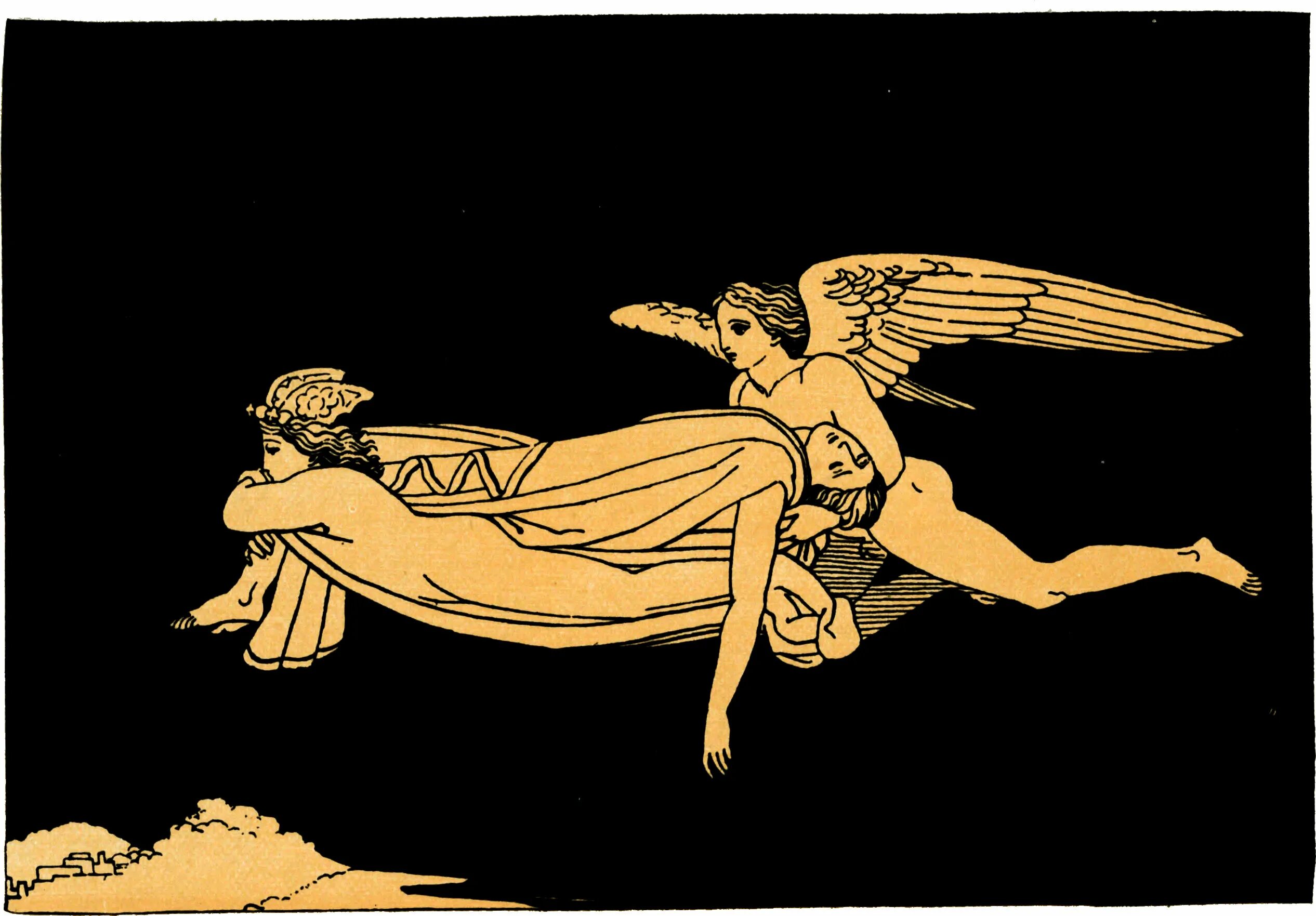 Eros thanatos. Бог смерти Танатос древняя Греция. Танатос Греческая мифология. Сарпедон Илиада. Бог смерти мифология Танатос.