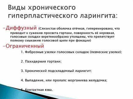 Хронический ларингит лечение