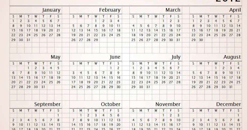Календарь 2012 года по месяцам Картинки CALENDAR 2012