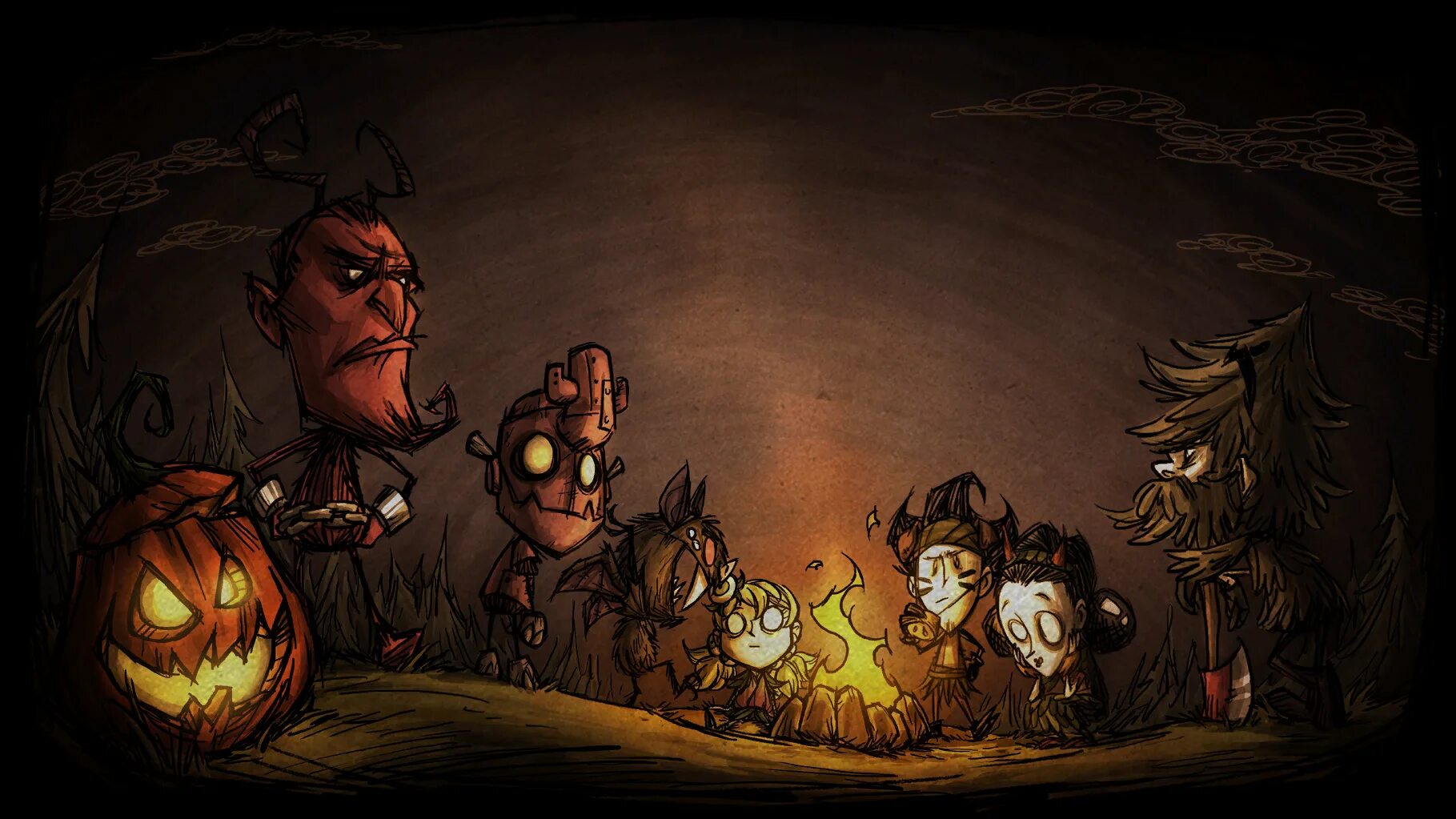 Don t starve starving games. Don't Starve together арт. Don't Starve together Хэллоуин. Загрузочныке экраны донтстарв. Донт старв тугезер арт.