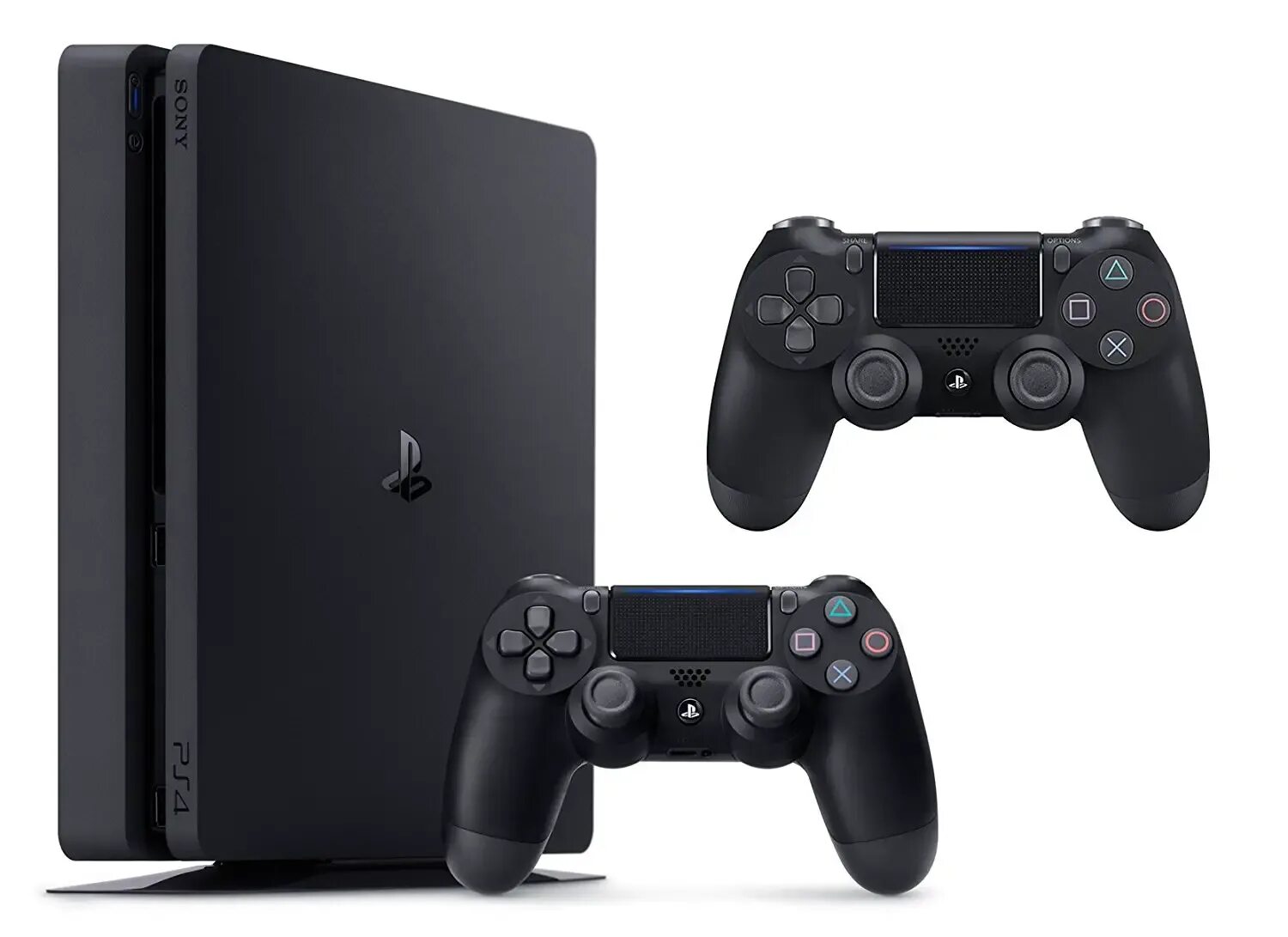 Купить консоль ps4. PLAYSTATION 4 Slim. Ps4 CUH-2208b. PS Slim 4 1тб. Сони плейстейшен 4 500 ГБ 2 джойстика.