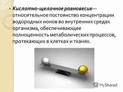 Нарушение кислотно щелочного баланса презентация