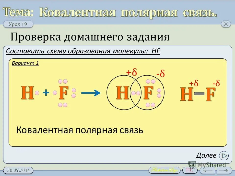 Ковалентная полярная связь углерода