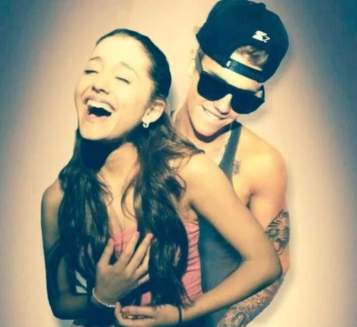 Ariana grande and Justin Bieber.