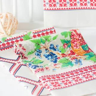 Полотенца рогожка