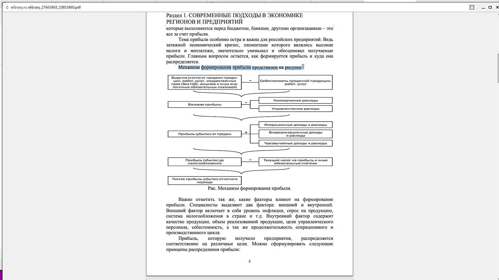 Курсовая работа формирование и использование прибыли предприятия