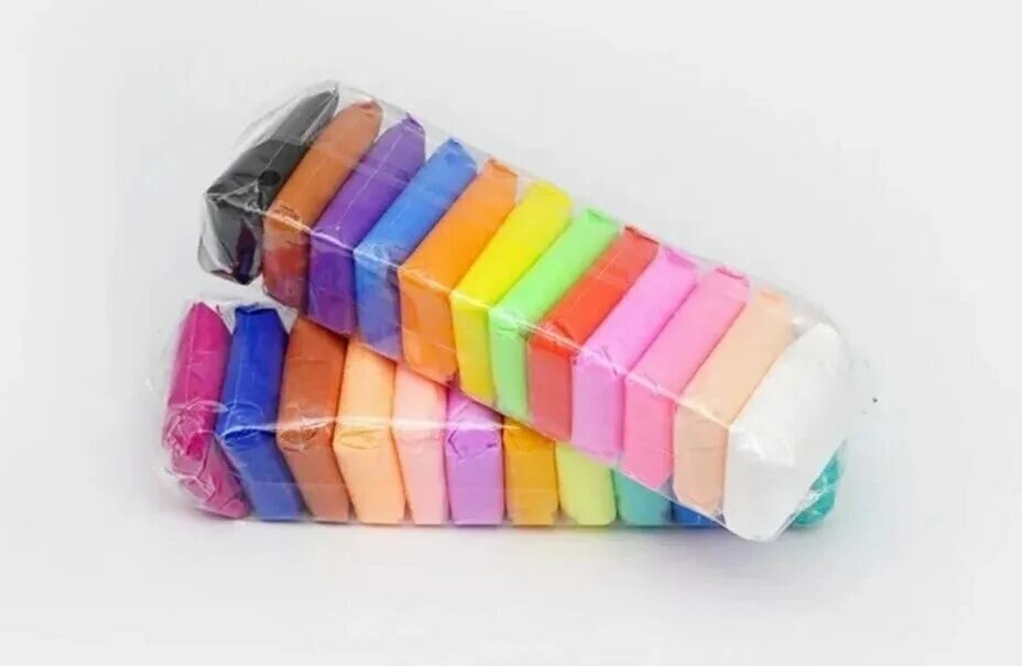 супер легкий пластилин 24шт 13гр со стеком. суперлегкий пластилин асмар. легко 24. легко 24. пластилин легкий (24 цвета).