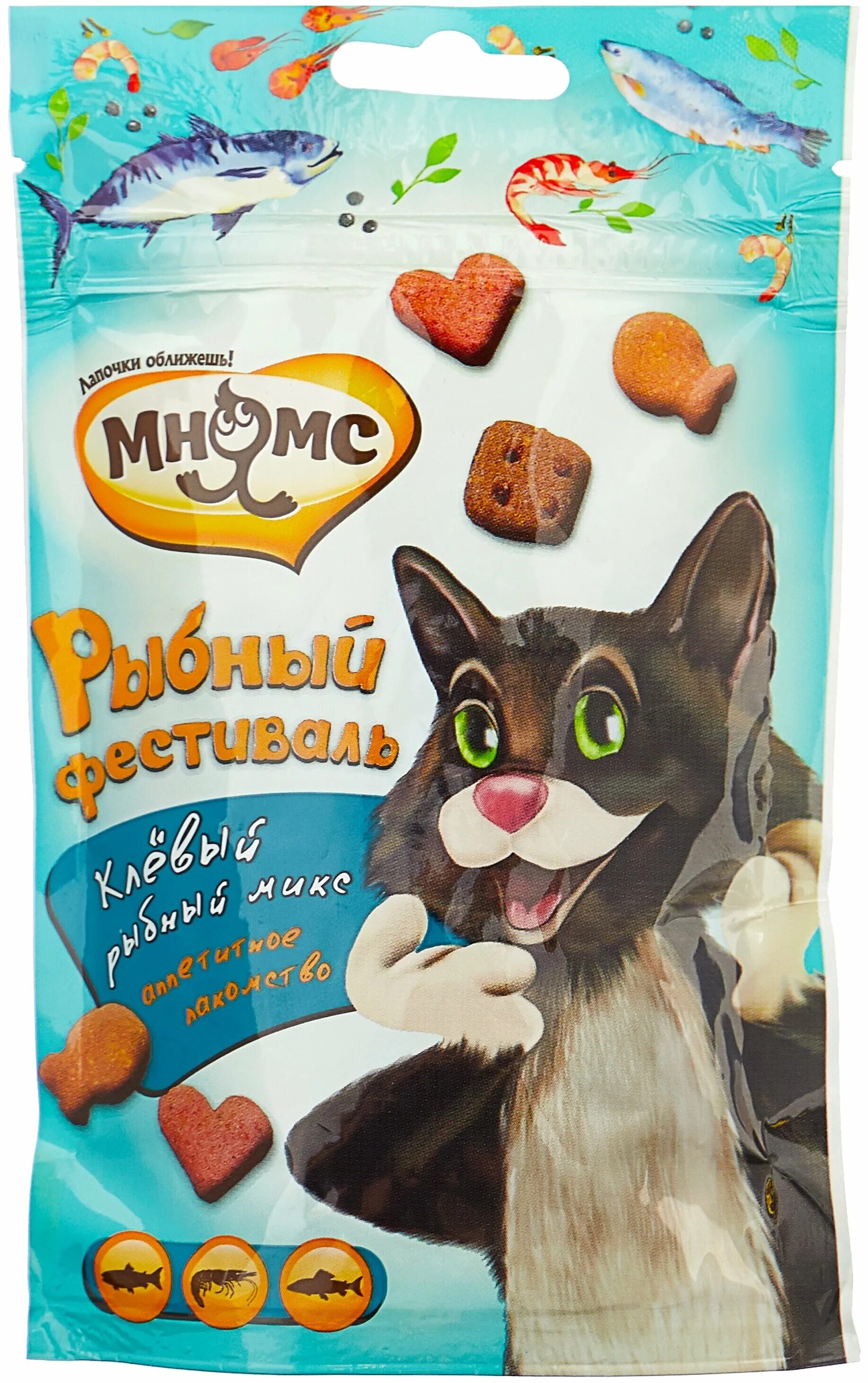 лакомства для кошек мнямс лакомые палочки. мнямс палочки. мнямс с говядиной "выведение шерсти", 60 г. мнямс лакомые кусочки для кошек в форме рыбок со вкусом лосося 35 г. мнямс крем-лакомство для кошек с курицей 15 г.