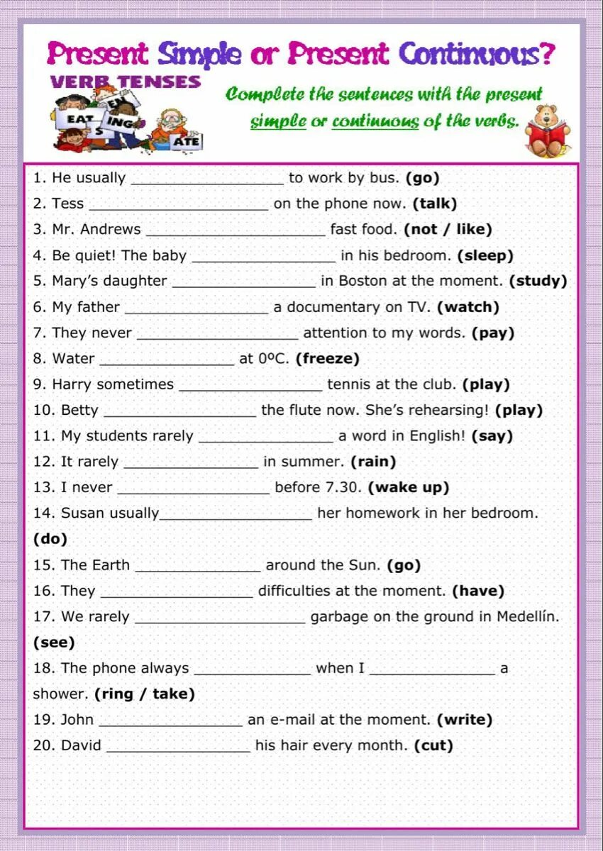 Презент симпл самостоятельная работа 5 класс. Present simple present continuous present perfect present perfect continuous упражнения worksheets. английский present simple или present continuous упражнения. present simple present continuous упражнения 4 класс worksheet. present simple continuous упражнения 4 класс.