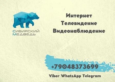 Подключения интернета медведь