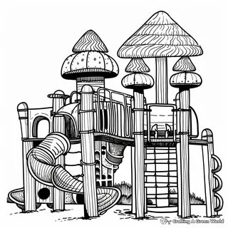 Creative Playground Equipment Coloring Pages 