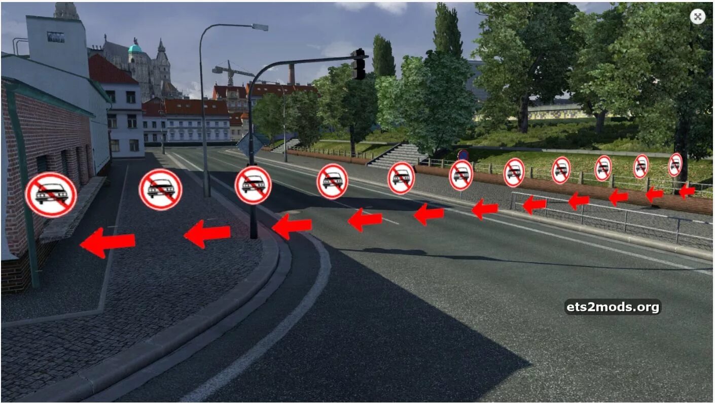 Mods new com. Знак етс2. Блокировка дорог. Roadblock игра. Блокировка дорог 5.