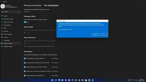 Please activate developer mode что это