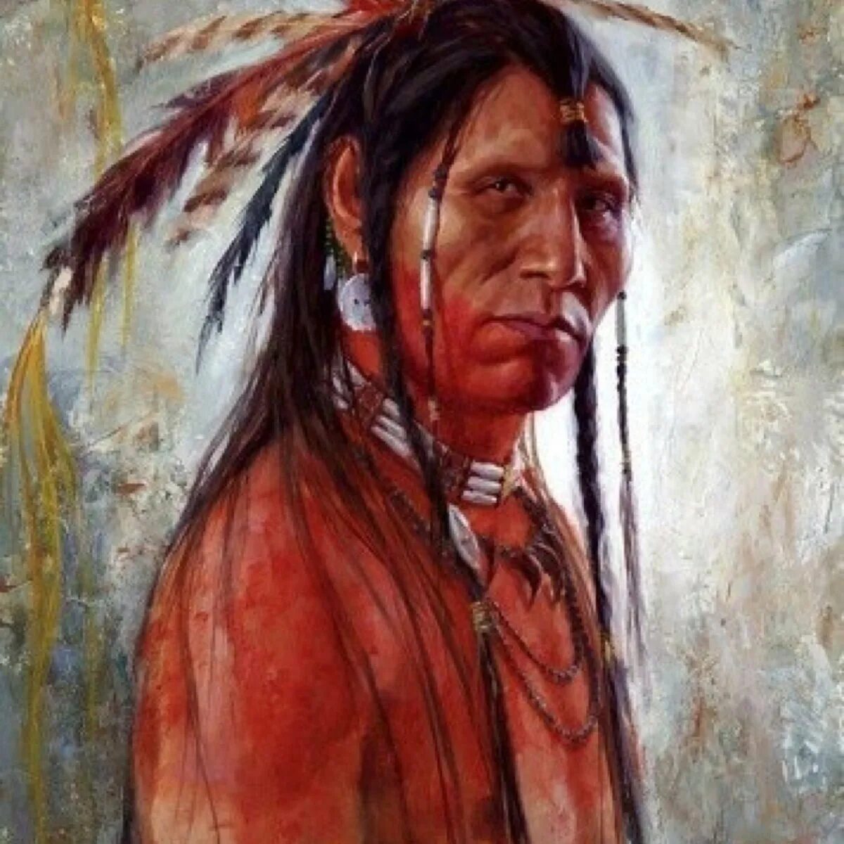 Ихеты индейцы. Индейцы Навахо. Картины Джеймса Айерса. Портрет индейца Джеймса Айерса.