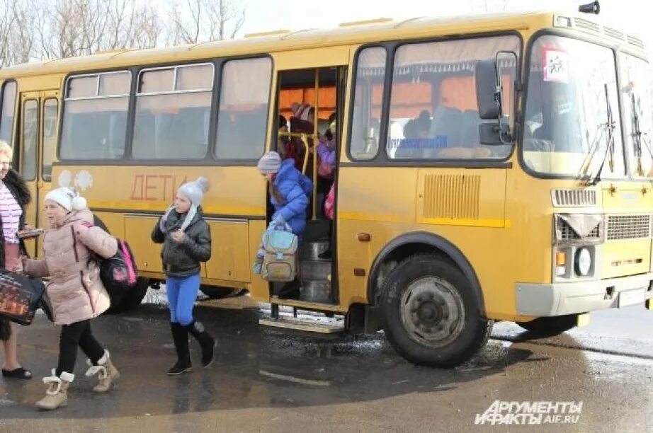 Подвоз школьный автобус